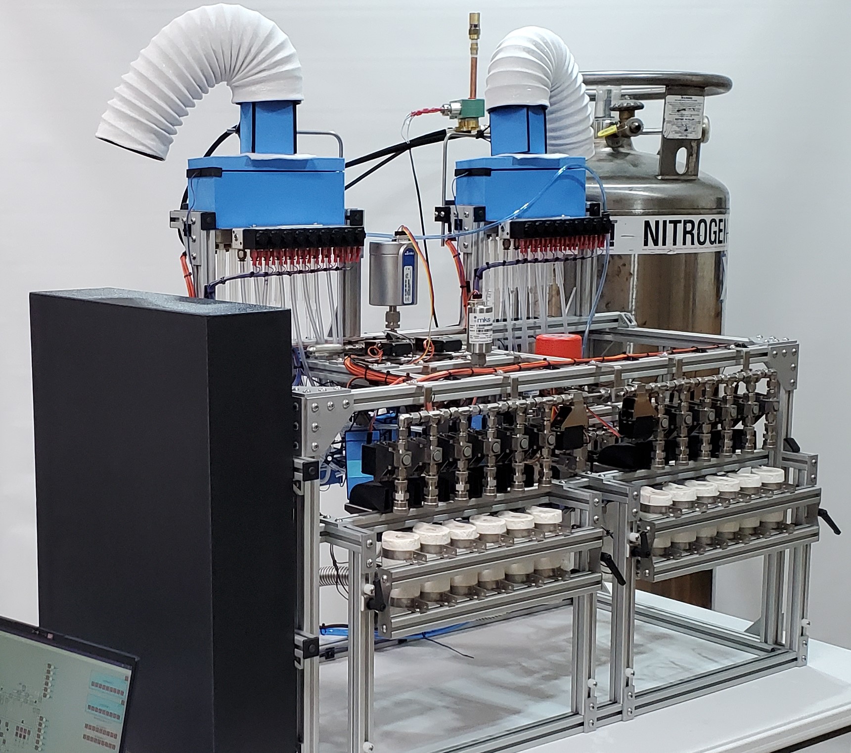 CEGS 12X viewing inlet ports from left